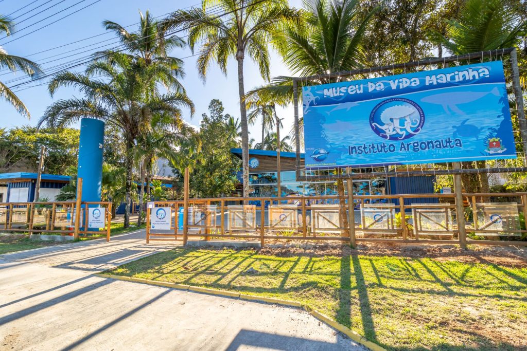 O Museu da Vida Marinha está localizado na praia Perequê-Açu, em Ubatuba/SP (Créditos: Divulgação/Museu da Vida Marinha)
